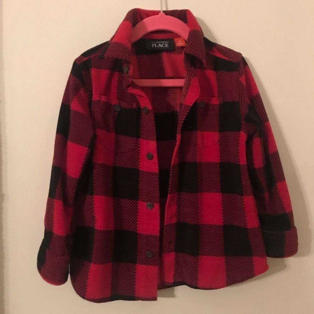 The Children's Place Buffalo Check Button Down 3T